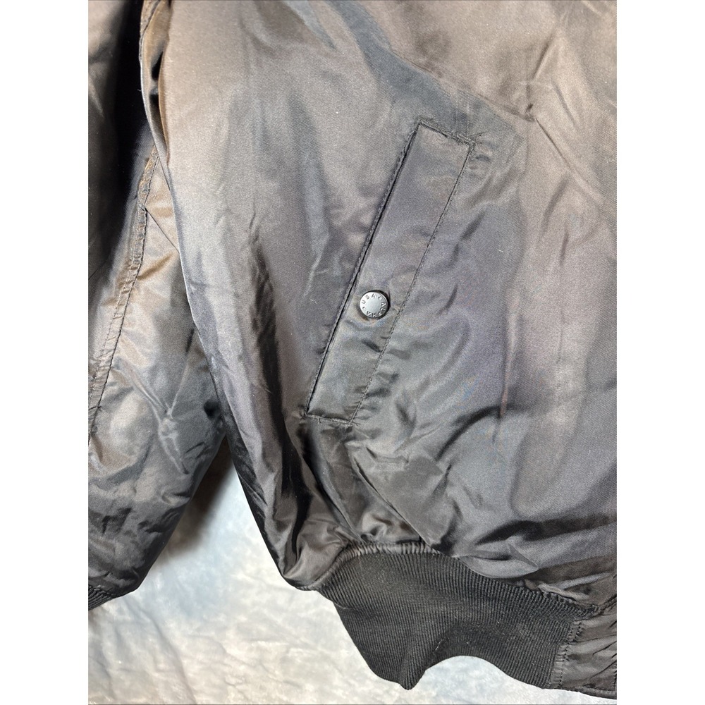 Alpha Industries Jacket Mens Medium Black Camo L-2B Sherpa Reversible Relaxed - Picture 6 of 15